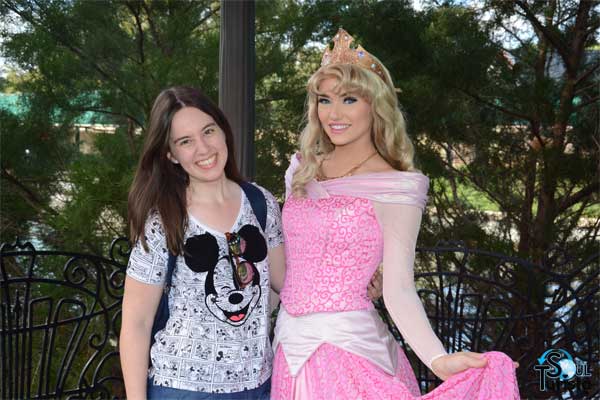 Encontro com Aurora Bela Adormecida Princesas da Disney no Epcot