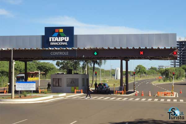 Portal de entrada da visita panoramica Itaipu