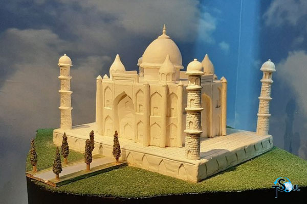 Taj Mahal feito de chocolate branco