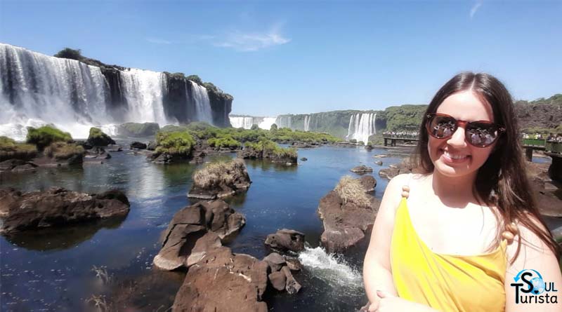 O que fazer em Foz do Iguaçu em 5 dias foto na passarela das Cataratas do Iguaçu lado brasileiro