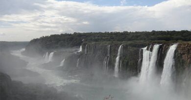 Iguazu Falls em Puerto Iguazu lado argentino das Cataratas do Iguaçu