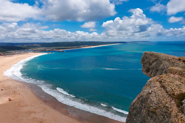 Vista do Mirante do Suberco em Nazaré