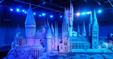 Tour pelas gravações de Harry Potter - maquete do Castelo de Hogwarts
