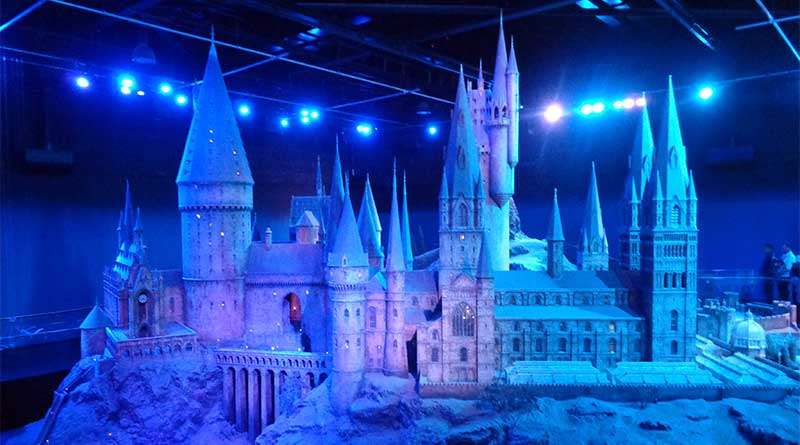 Tour pelas gravações de Harry Potter - maquete do Castelo de Hogwarts