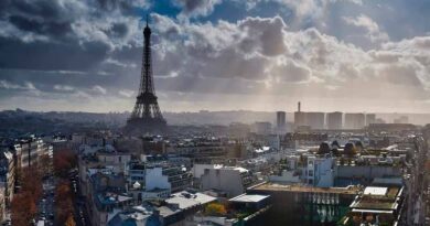 Cidade de Paris vista de cima