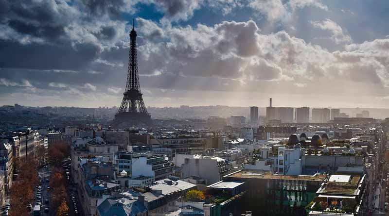 Cidade de Paris vista de cima