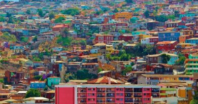 Casinhas coloridas em Valparaiso