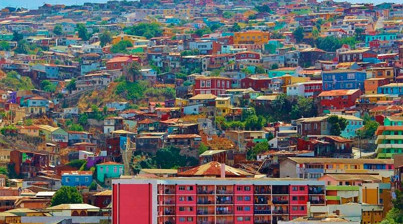 Casinhas coloridas em Valparaiso